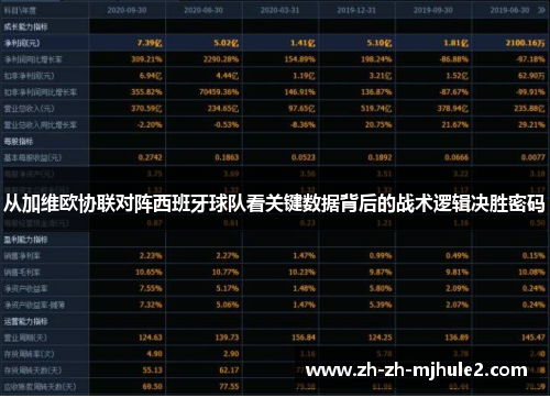 从加维欧协联对阵西班牙球队看关键数据背后的战术逻辑决胜密码